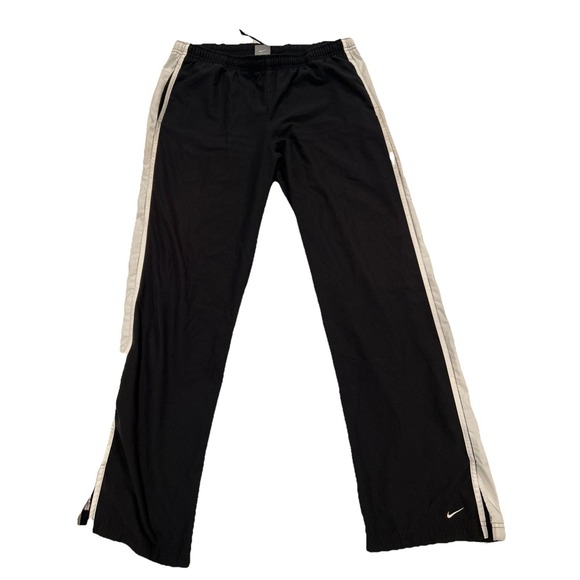 Nike Track Windbreaker Pants Size Medium Silver Tag Swoosh Y2K Vintage Sweatpant - Picture 2 of 8